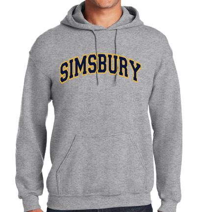 Hooded Sweatshirt Gildan 50/50: Simsbury Arched 2 Color