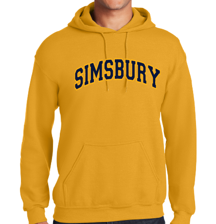 Hooded Sweatshirt Gildan 50/50: Simsbury Arched 2 Color