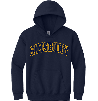 Hooded Sweatshirt Gildan 50/50: Simsbury Arched 2 Color