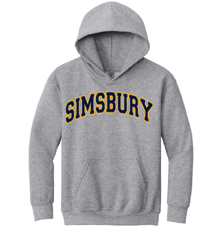 Hooded Sweatshirt Gildan 50/50: Simsbury Arched 2 Color