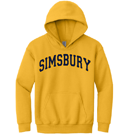 Hooded Sweatshirt Gildan 50/50: Simsbury Arched 2 Color