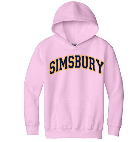 Hooded Sweatshirt Gildan 50/50: Simsbury Arched 2 Color