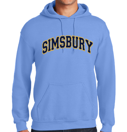 Hooded Sweatshirt Gildan 50/50: Simsbury Arched 2 Color