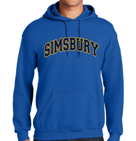 Hooded Sweatshirt Gildan 50/50: Simsbury Arched 2 Color