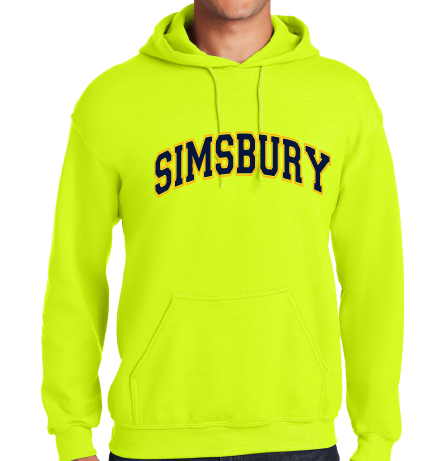 Hooded Sweatshirt Gildan 50/50: Simsbury Arched 2 Color