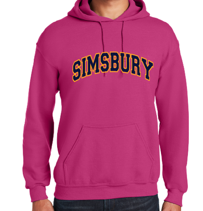 Hooded Sweatshirt Gildan 50/50: Simsbury Arched 2 Color