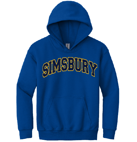 Hooded Sweatshirt Gildan 50/50: Simsbury Arched 2 Color